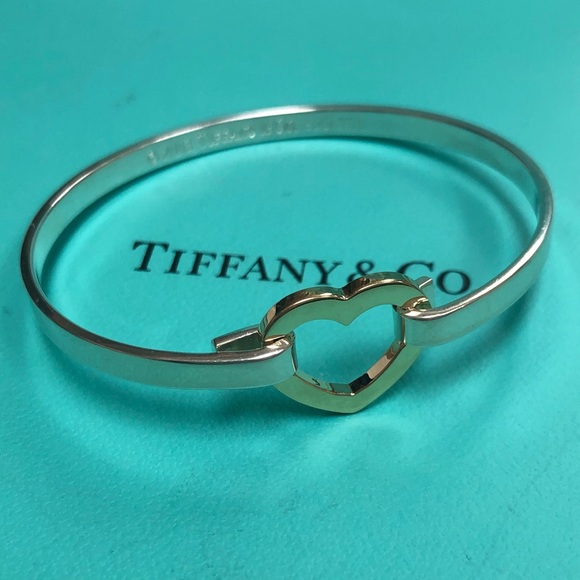 Tiffany & Co. Jewelry - 🔴Authentic TIFFANY & CO Gold Heart Sterling Bangle 🔴❤️